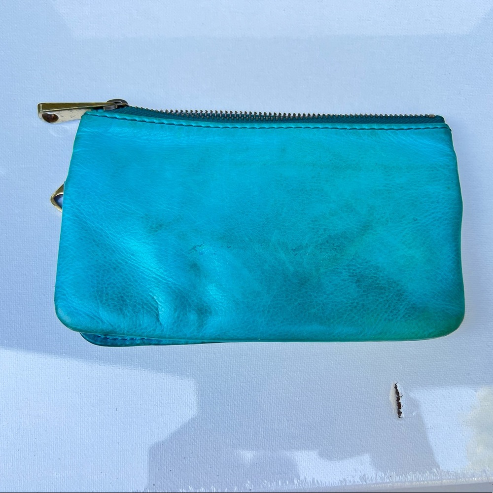 Fossil Green Leather Wallet - image 2